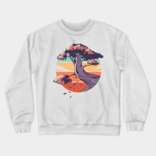 Summer and Tree Crewneck Sweatshirt